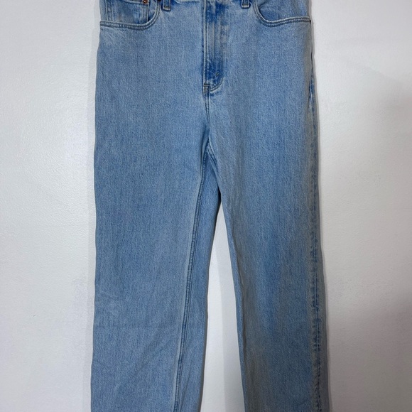 Abercrombie & Fitch Size 27 / 4 Jeans The 90s Relaxed High Rise Raw Hem - Picture 2 of 6